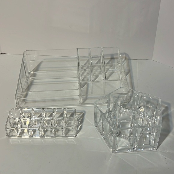 Bundle set of Acrylic Cosmetic Organizers Makeup Holders - Picture 3 of 11